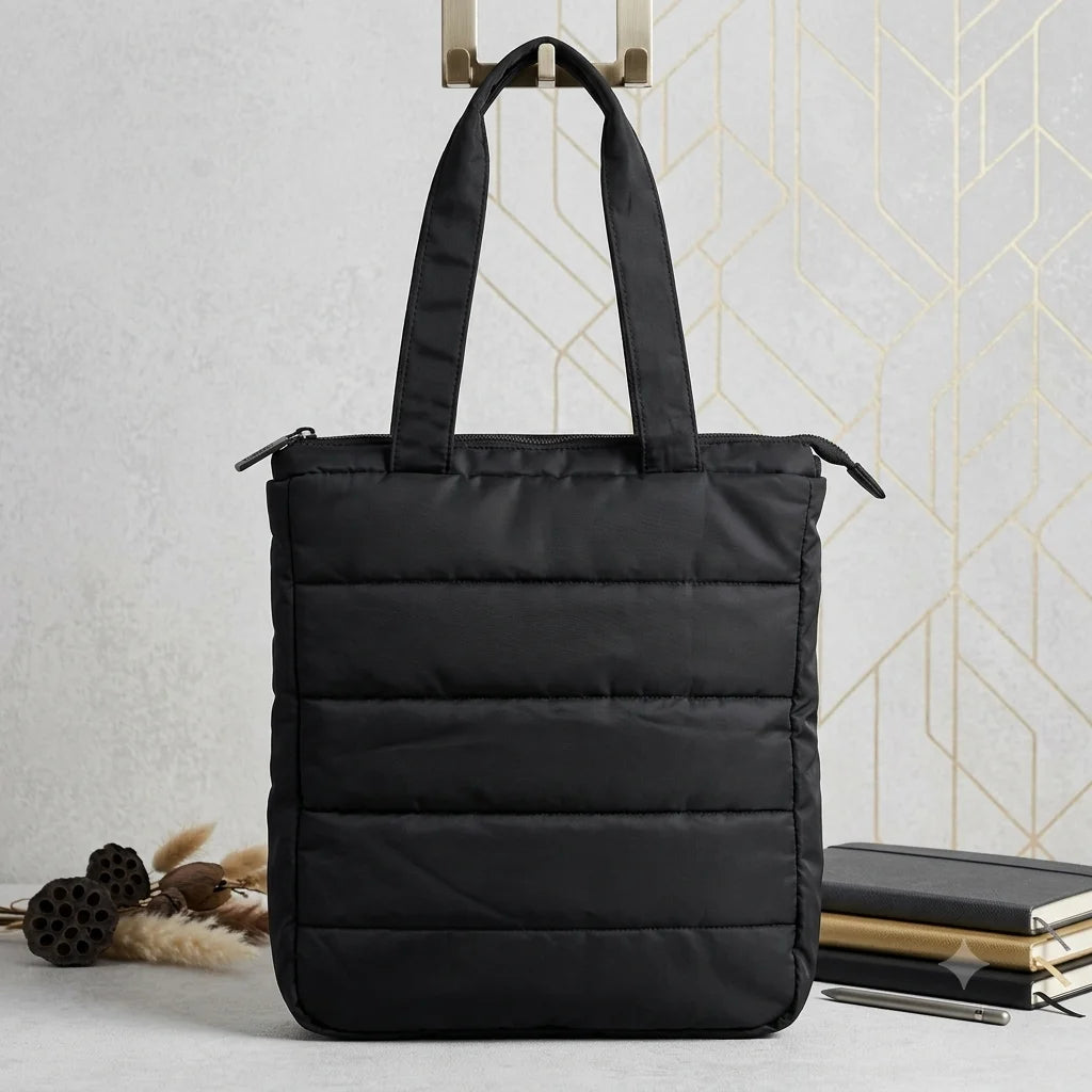 Teal Puffer Shoulder Bag