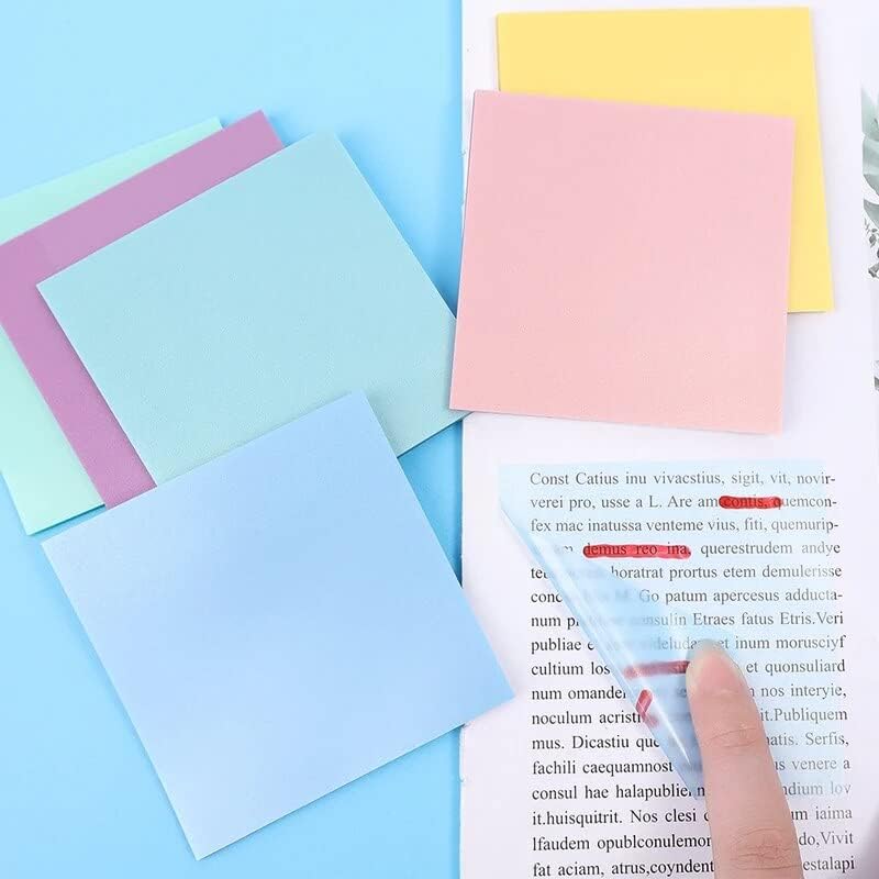 Pastel Color Transparent Sticky Notes