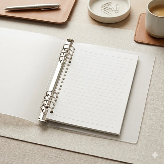 Translucent Shell Hand Binder Journal