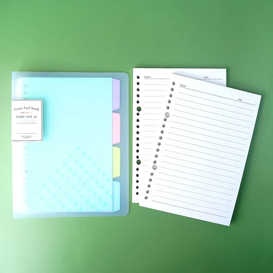 Traslucent Cover Pastel Color Binder