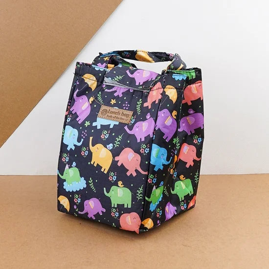 Leaves Floral Printed Insulated Lunch Bag