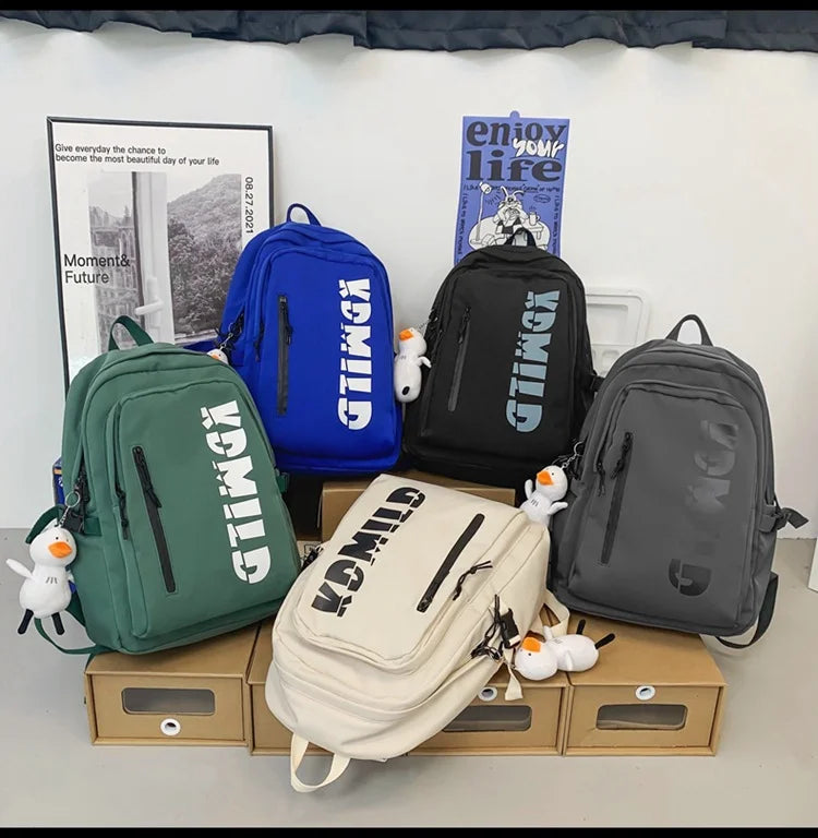 Trendy American Campus Unisex Backpack Bag