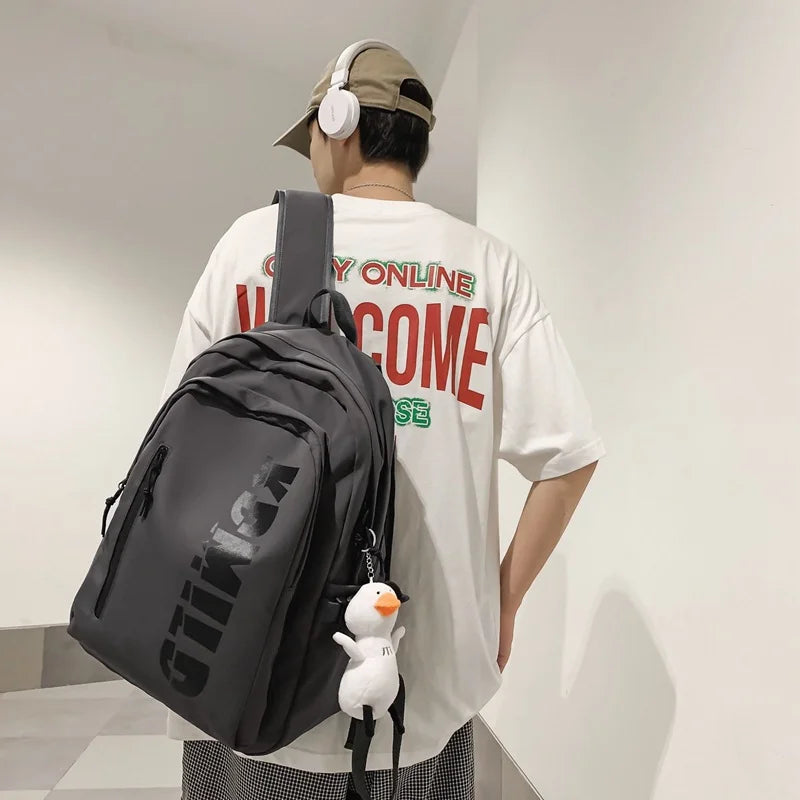 Trendy American Campus Unisex Backpack Bag