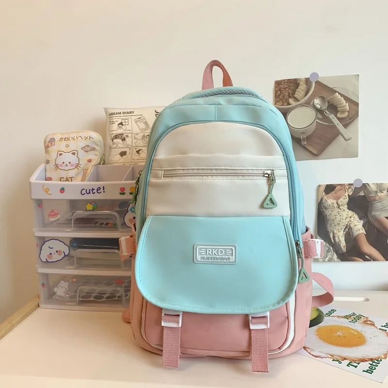 Triple Tone Multi Pocket Backpack
