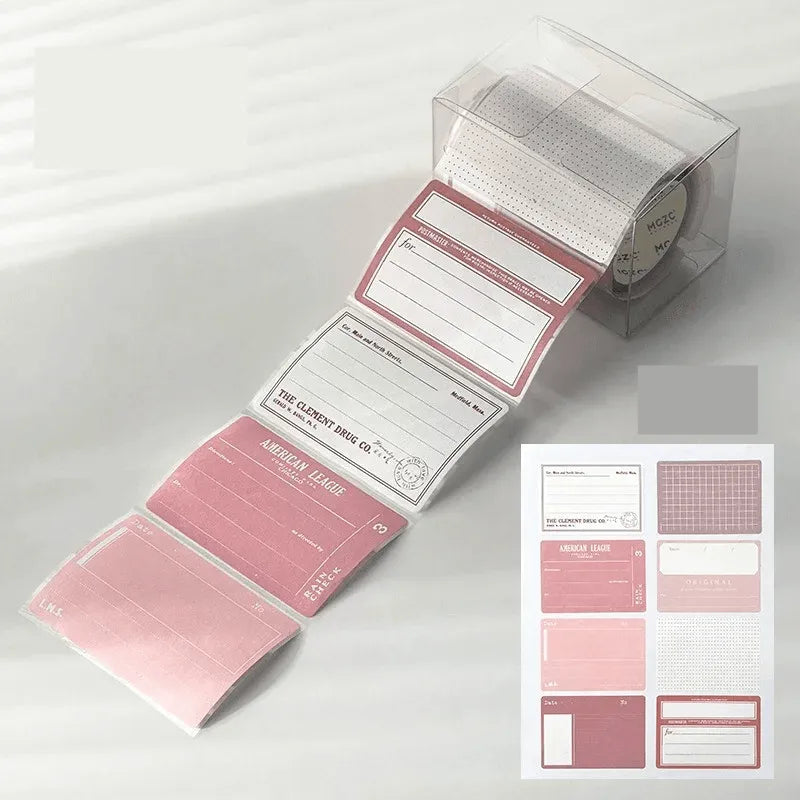 Pull Out Memo Roll Sticker and Sticky Notes