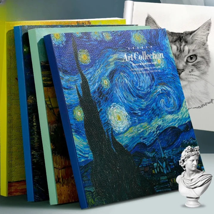 Van Gogh Thick Oil Painting Sketch Book
