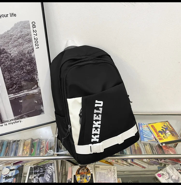 Versatile Leisure Hong Kong Style Schoolbags and Backpack