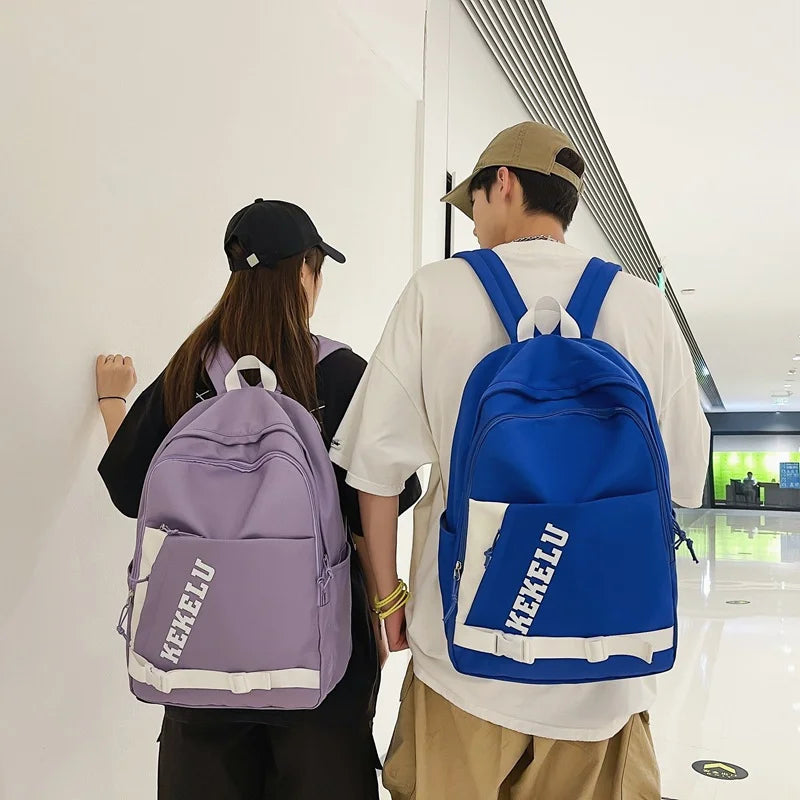 Versatile Leisure Hong Kong Style Schoolbags and Backpack
