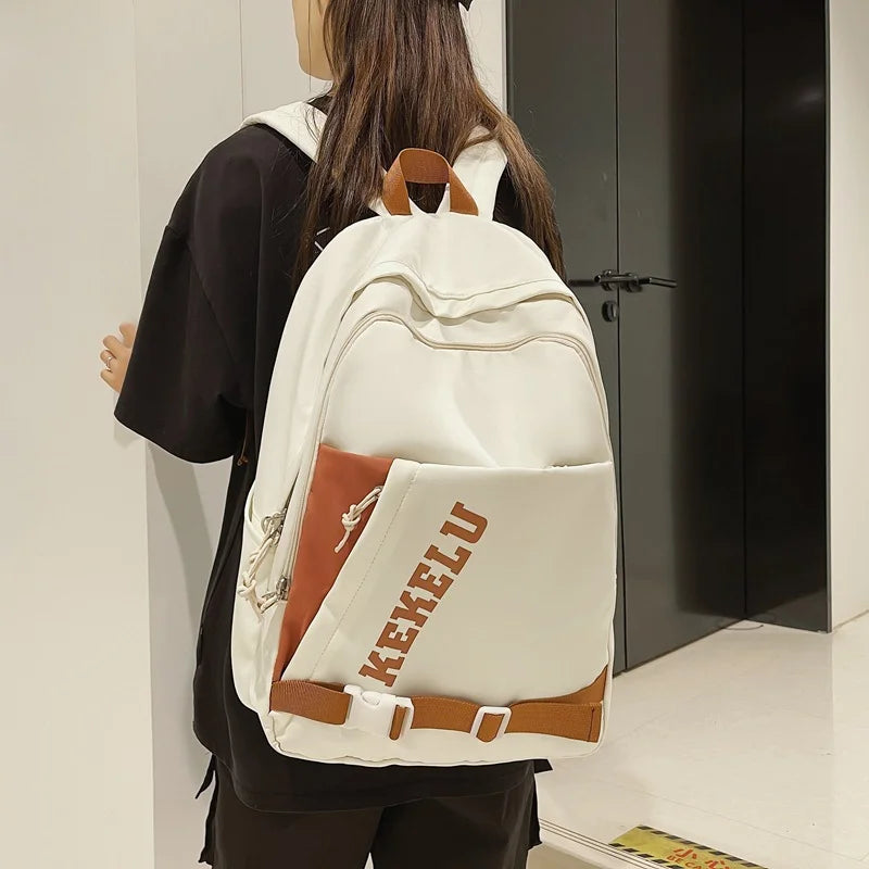 Versatile Leisure Hong Kong Style Schoolbags and Backpack