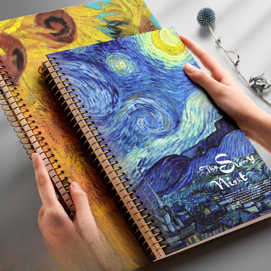 Vincent Van Gogh Coil Register Notebook - Sun Flower