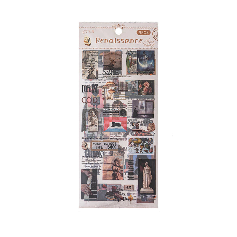 Vintage Artistic Scrapbook Stickers