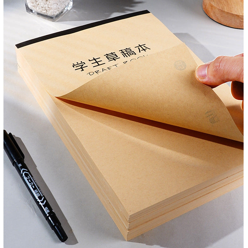 Blank Kraft Pages Memo Draft Pad