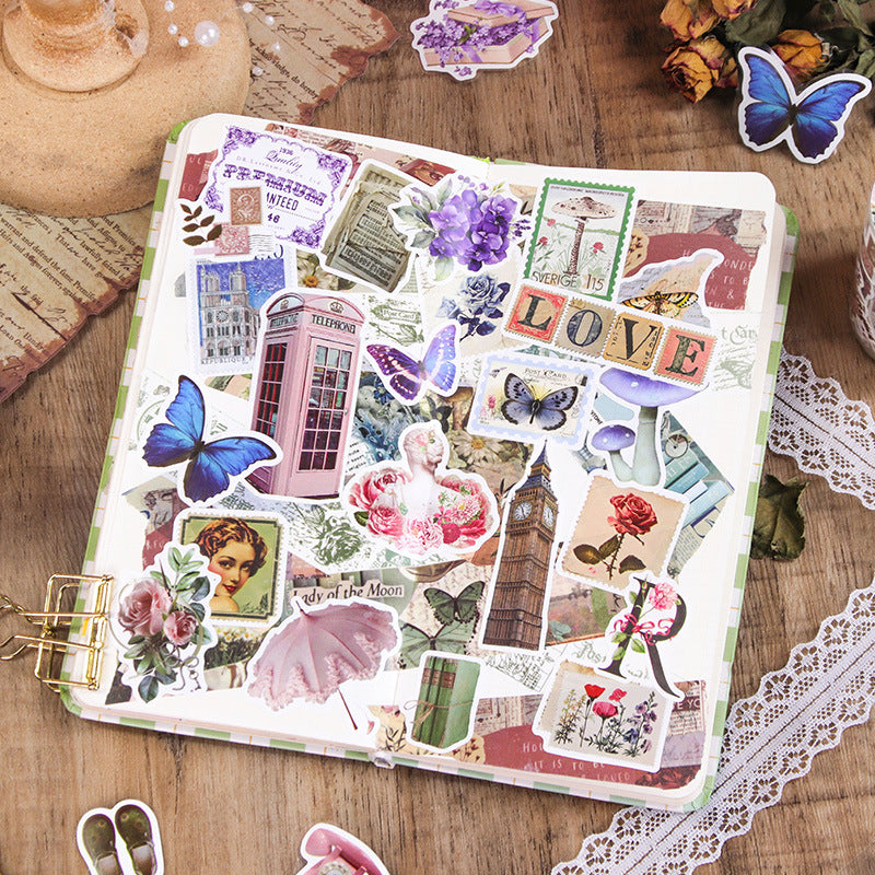 Vintage Retro Art Sticker Tape Rolls