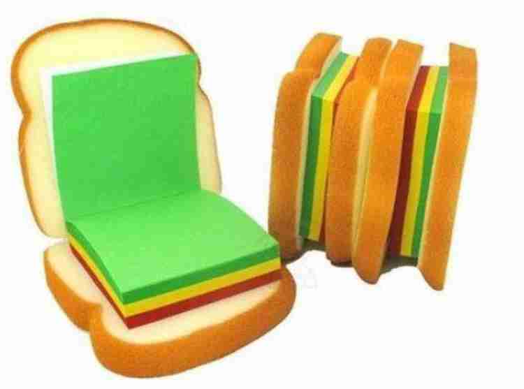 Soft Sandwich Shape Non-Sticky Note And Notepad