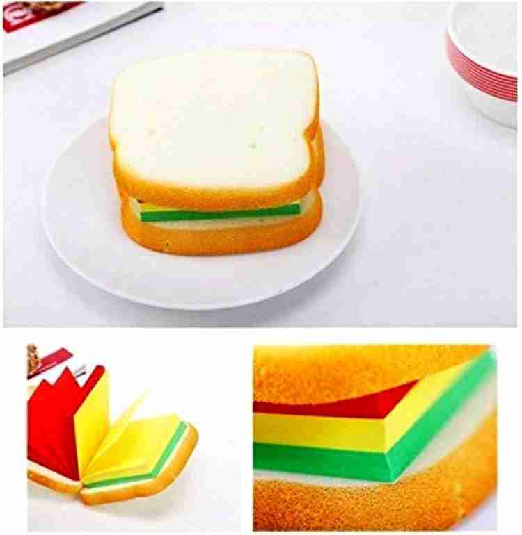Soft Sandwich Shape Non-Sticky Note And Notepad