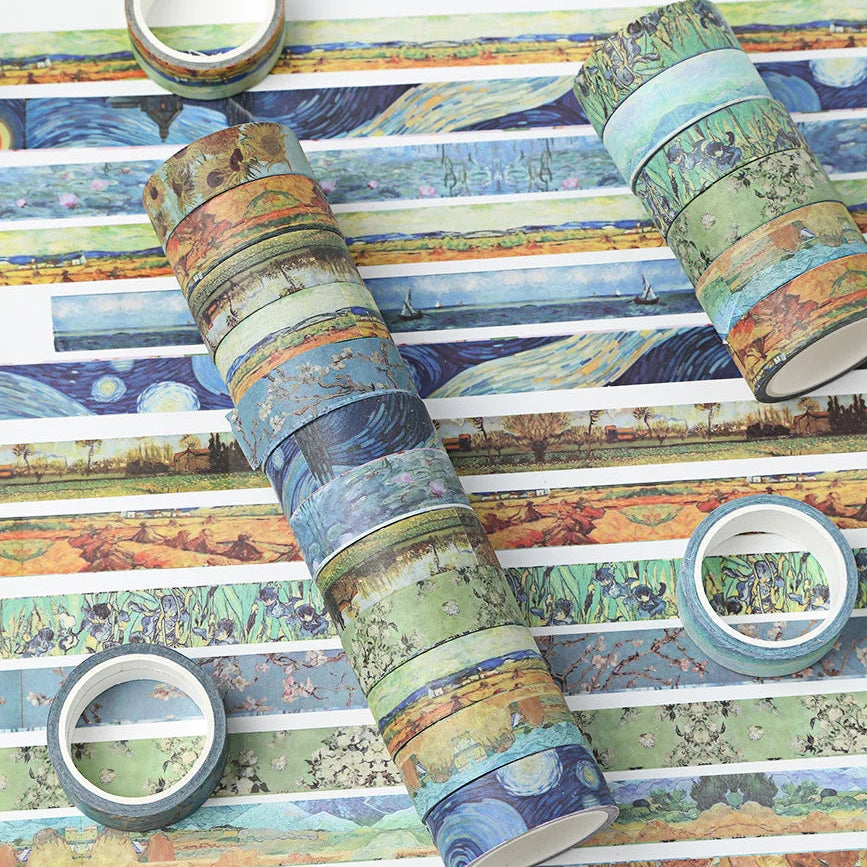 Van Gogh And Monet Oil Painting Wahi Tape Set