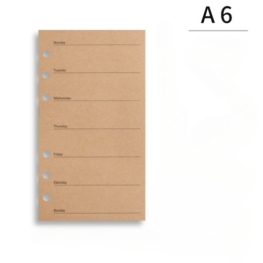 A6 Binder Refill Pages