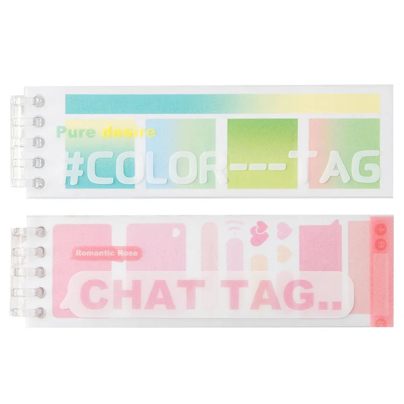 Writable Index Color Label Sticker Book
