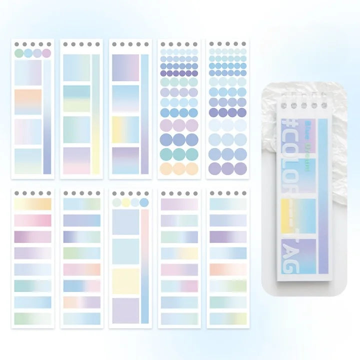 Writable Index Color Label Sticker Book