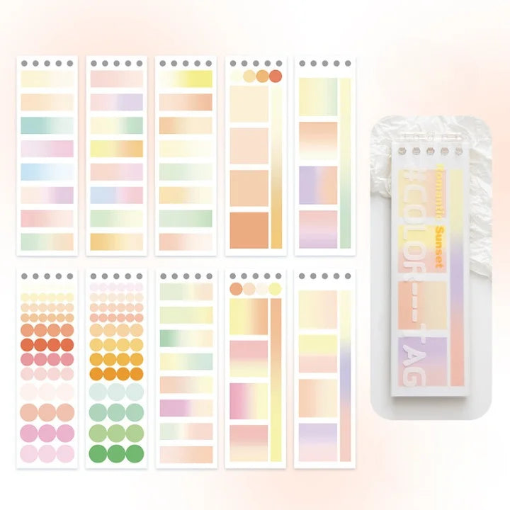 Writable Index Color Label Sticker Book
