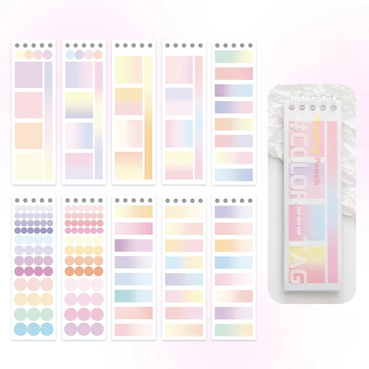 Writable Index Color Label Sticker Book