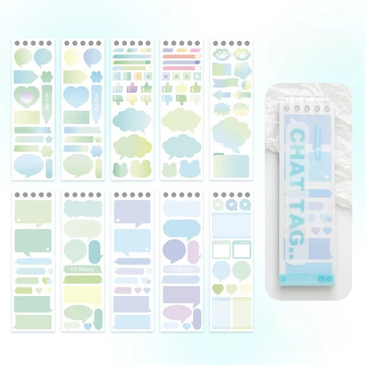 Writable Index Color Label Sticker Book