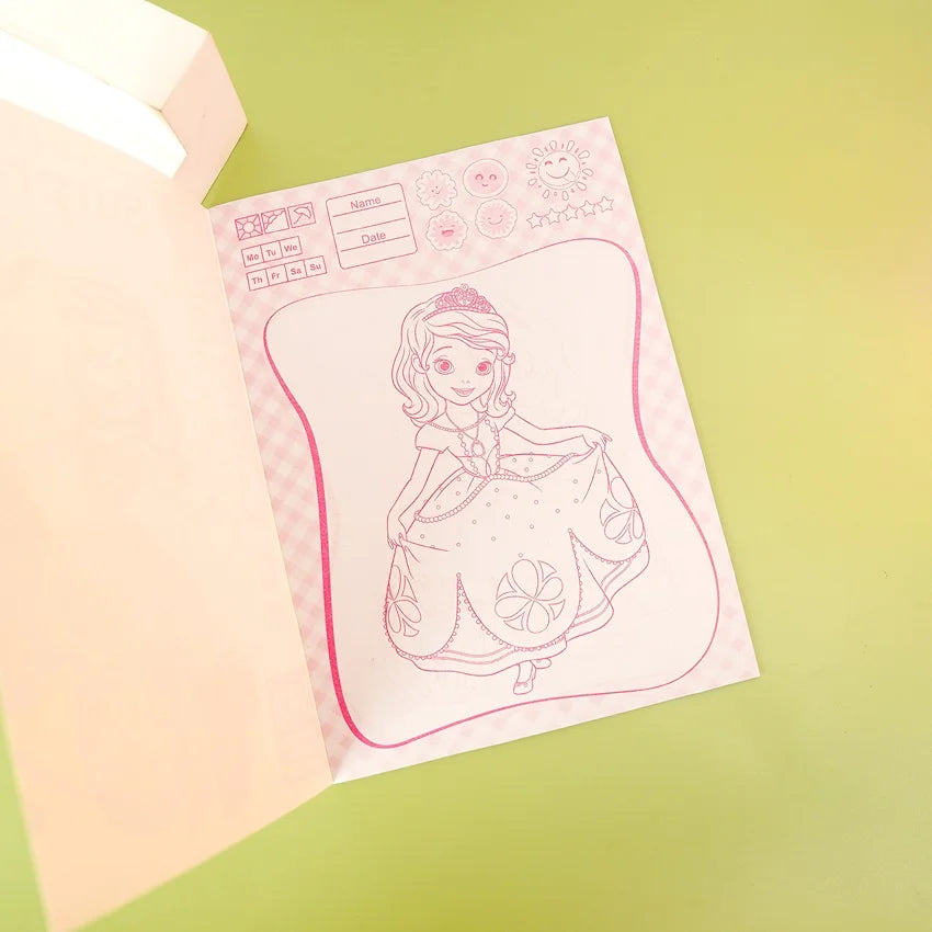 3D Coloring Drawing and Sticker Book