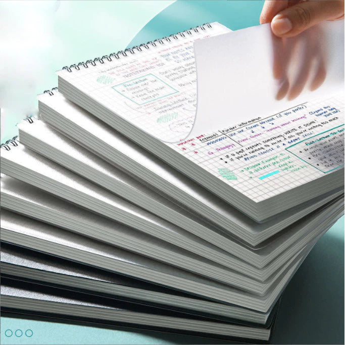 PP Transparent Cover A6 Spiral Notepad