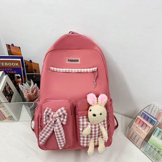 Rabbit and Ribbon Fresh Color Backpack