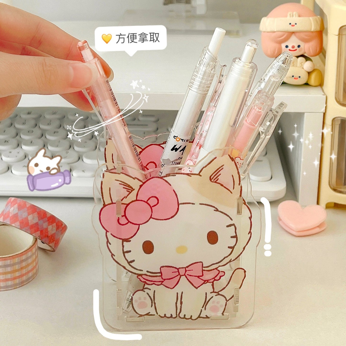 Acrylic Sanrio Pen Holder