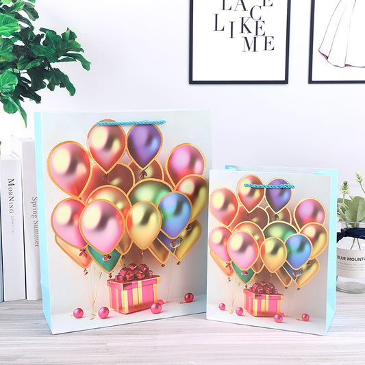 Glitter Balloon Gift Bags