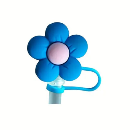 Sunflower Shapes Silicon Straw Dust Cover