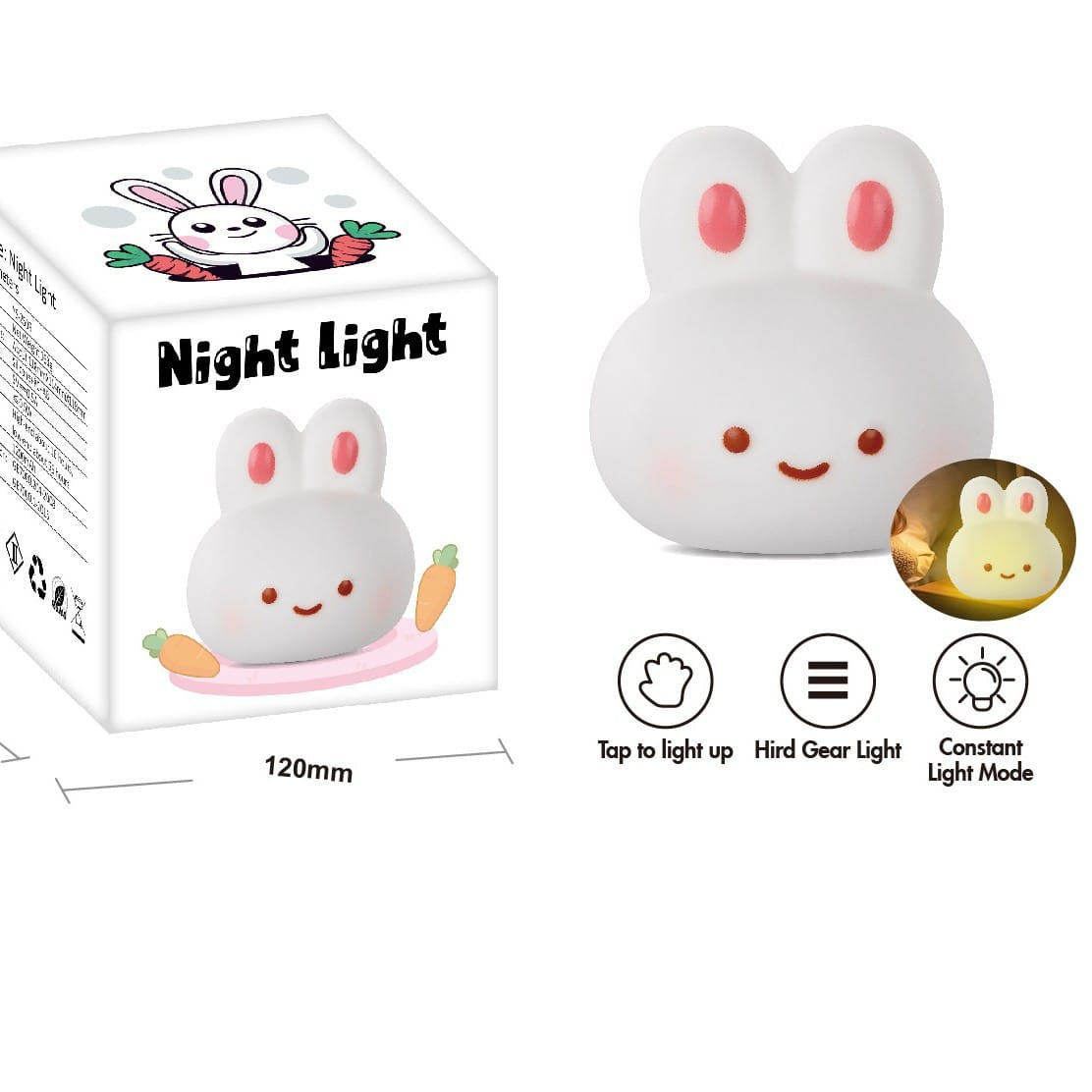 Kawaii Bunny Silicon LED Lamp