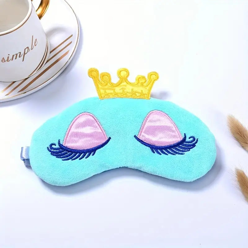 Cartoon Crown Sleeping Eye Mask