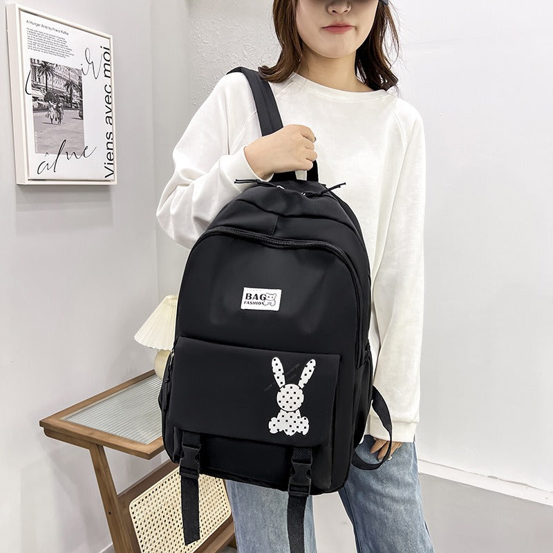 Little Rabbit Front Buckle Pocket Backpack Bag