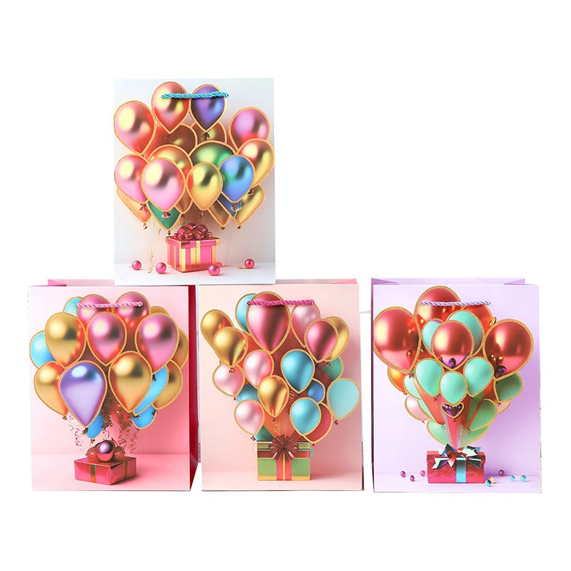 Glitter Balloon Gift Bags