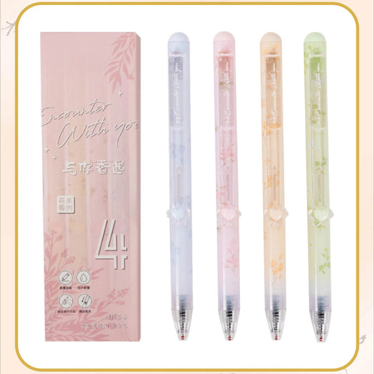 Flower Design  Gel Pen Set