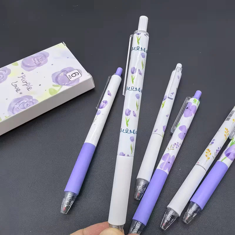 Floral Retractable Gel Pens