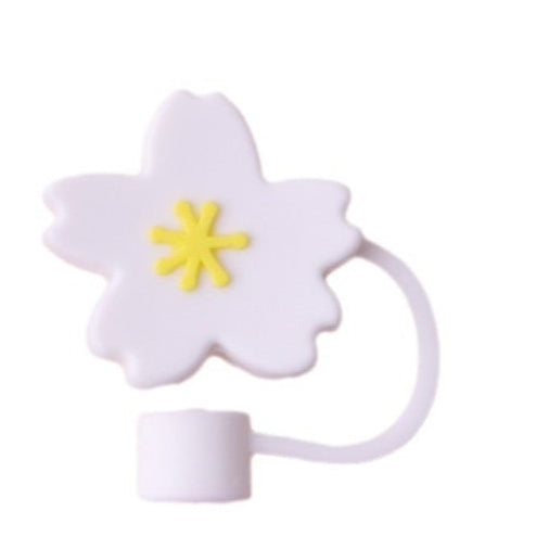 Flower Shaped Straw Tip Covers For Tumbler