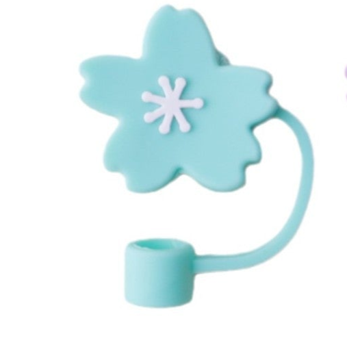 Flower Shaped Straw Tip Covers For Tumbler