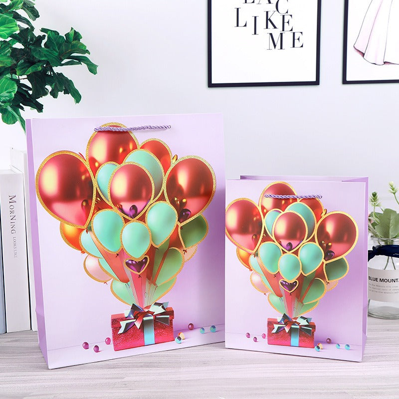 Glitter Balloon Gift Bags