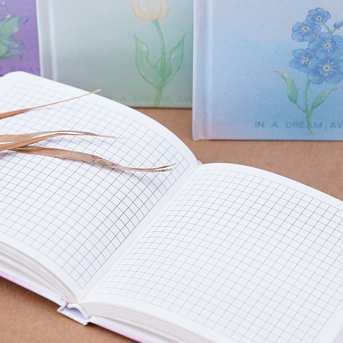 Glittery Square Hard Cover Grid Journal