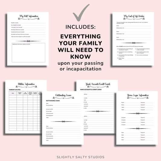 End-of-Life Planner & Journal – ‘I’m Dead, Now What?