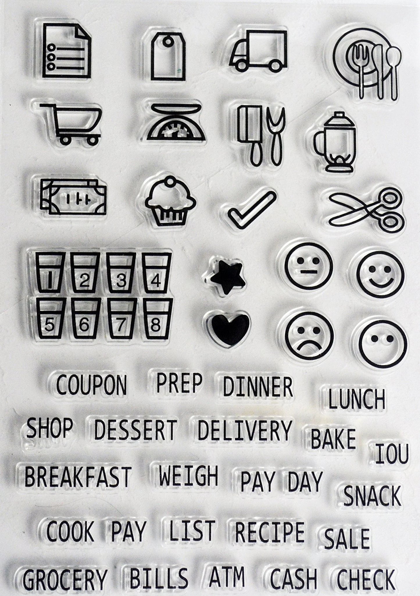 Transparent Silicon stylis Stamp Sheets