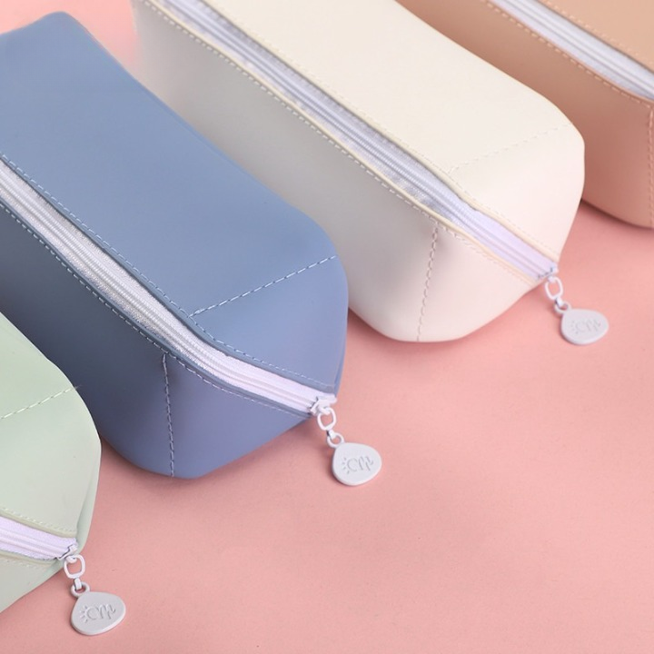 Large Capacity PU Leather Pencil Case