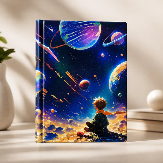 Little Prince Space Theme Hardcover Journal