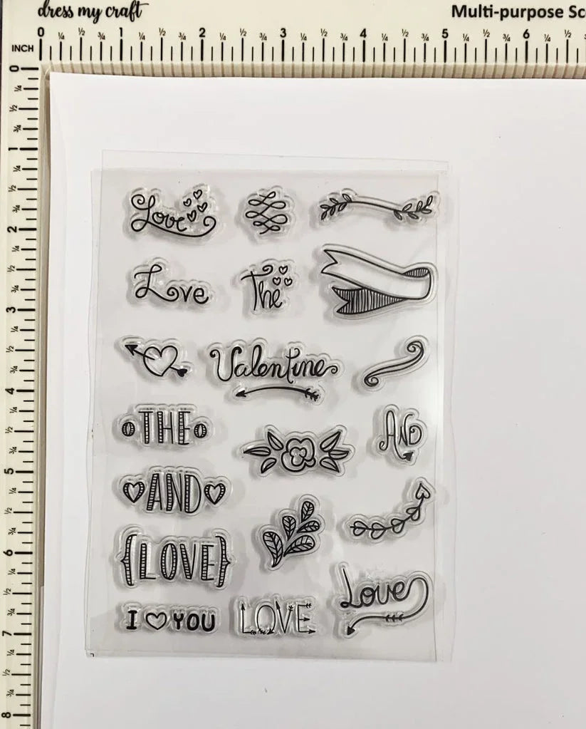 Transparent Silicon Stylish Stamp Sheets