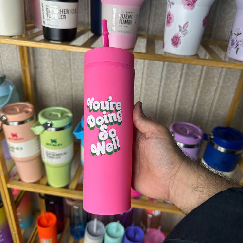 You're Doing So well Pink Plastic Bottle