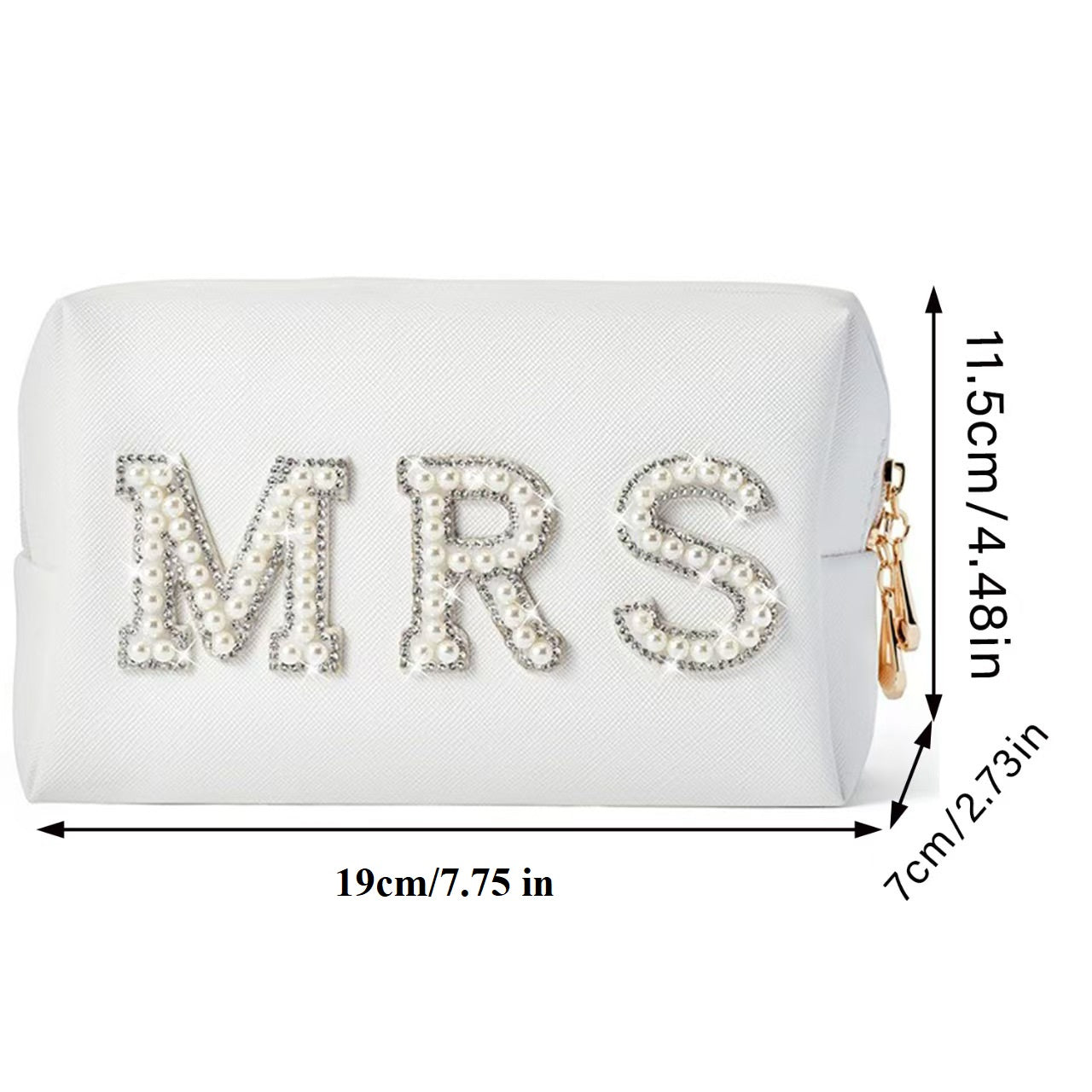 Pearl Decorated Cosmetic Bag