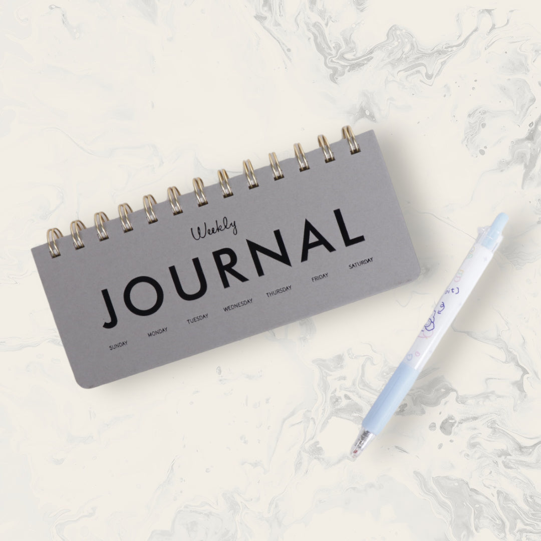 Landscape Coil Weekly Planner Journal